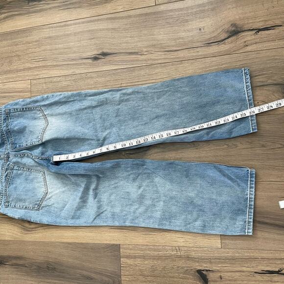 UNIF Vintage Womens Size 28 Relaxed Fit Denim Jean Wide Leg Loose Mid Rise Y2K - Picture 8 of 9